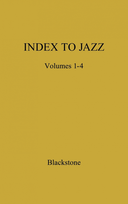 Index to Jazz