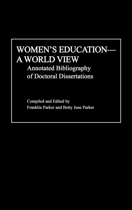 Women’s Education, A World View
