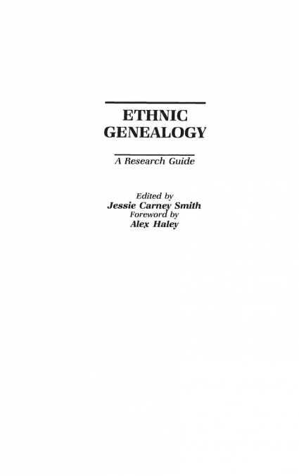 Ethnic Genealogy