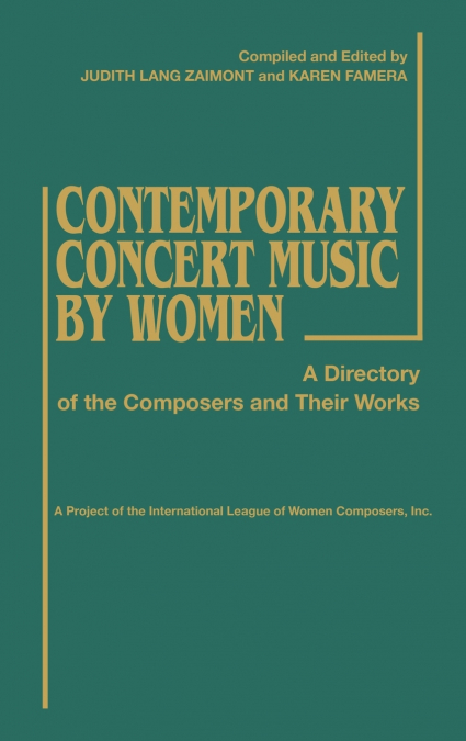 Contemporary Concert Music by Women