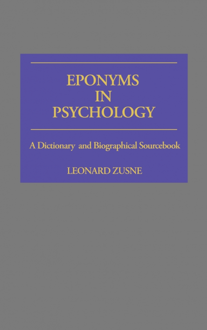 Eponyms in Psychology