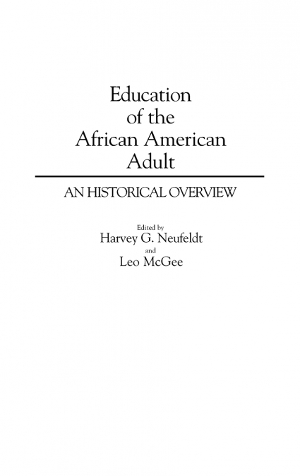 Education of the African American Adult