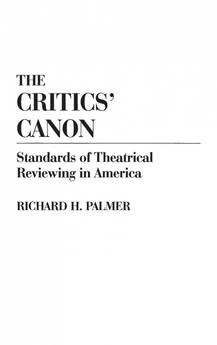 The Critics’ Canon
