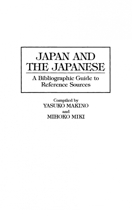 Japan and the Japanese