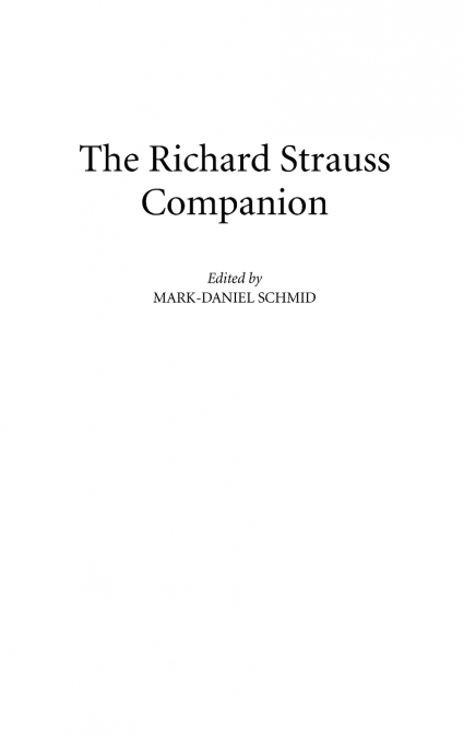 The Richard Strauss Companion