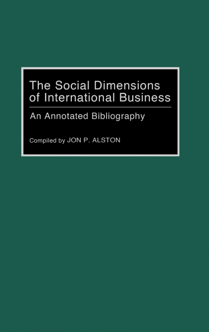 The Social Dimensions of International Business