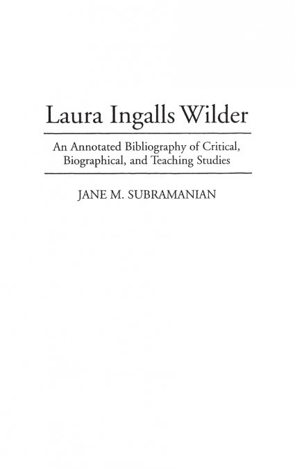 Laura Ingalls Wilder