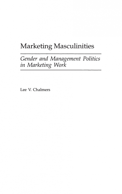 Marketing Masculinities