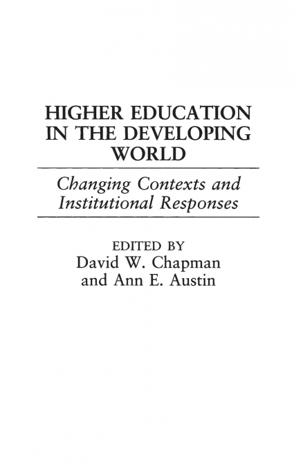 Higher Education in the Developing World