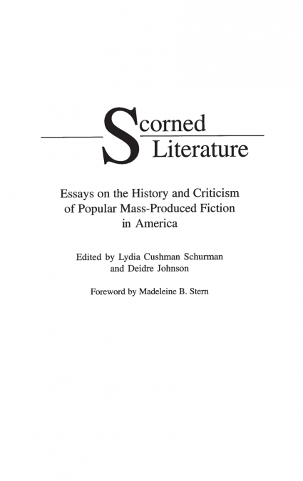 Scorned Literature