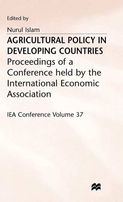 Agricultural Policy in Developing Countries