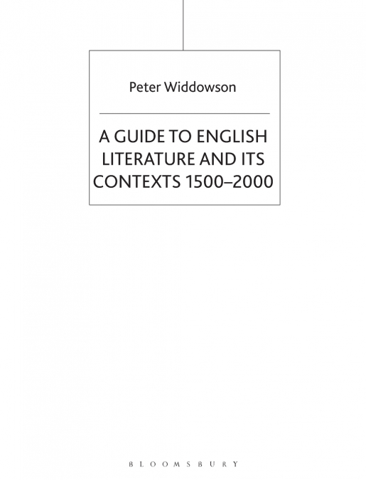 The Palgrave Guide to English Literature and Its Contexts