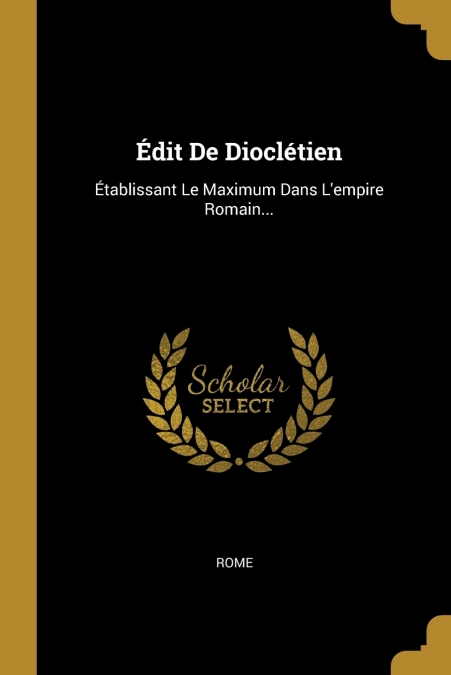 Édit De Dioclétien
