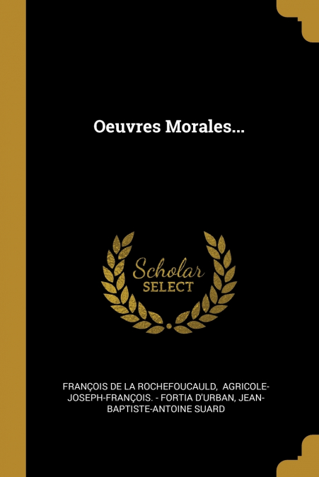 Oeuvres Morales...