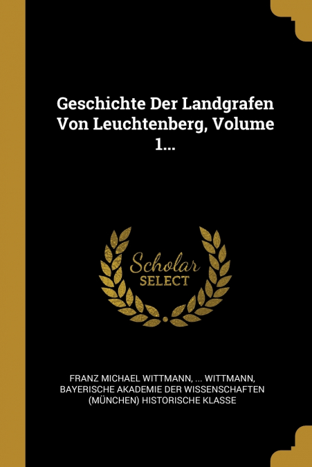 Geschichte Der Landgrafen Von Leuchtenberg, Volume 1...
