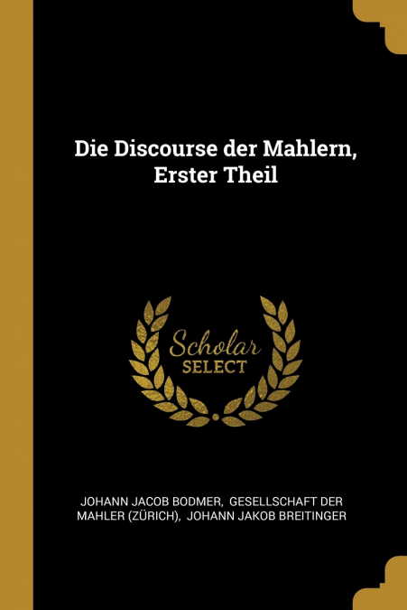 Die Discourse der Mahlern, Erster Theil