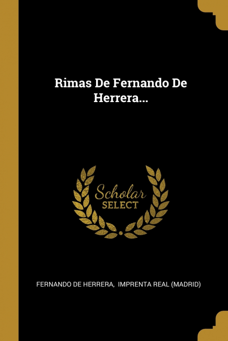 Rimas De Fernando De Herrera...