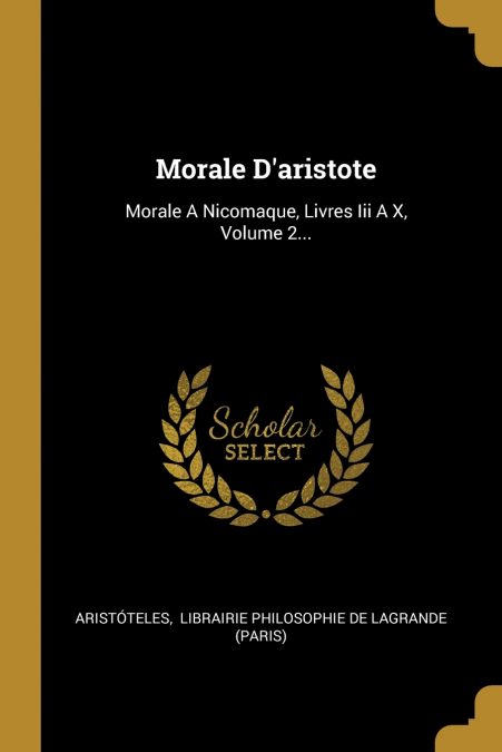 Morale D’aristote