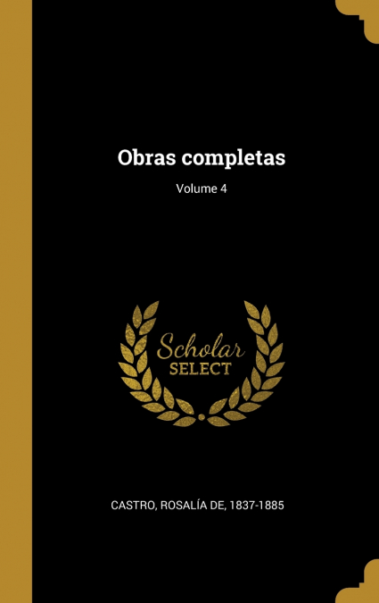 Obras completas; Volume 4