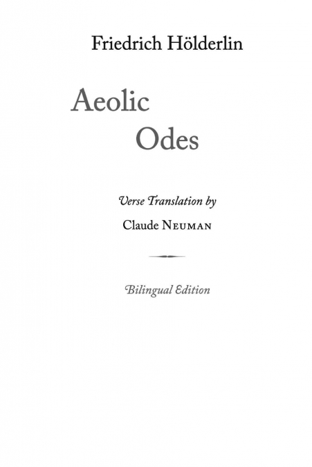 Aeolic Odes