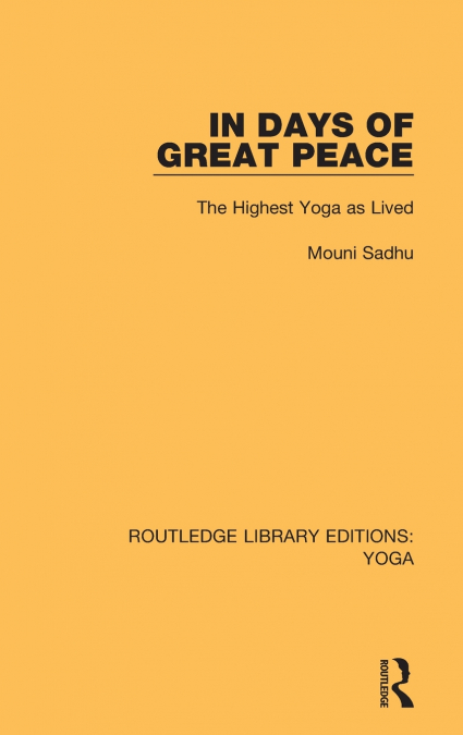 In Days of Great Peace