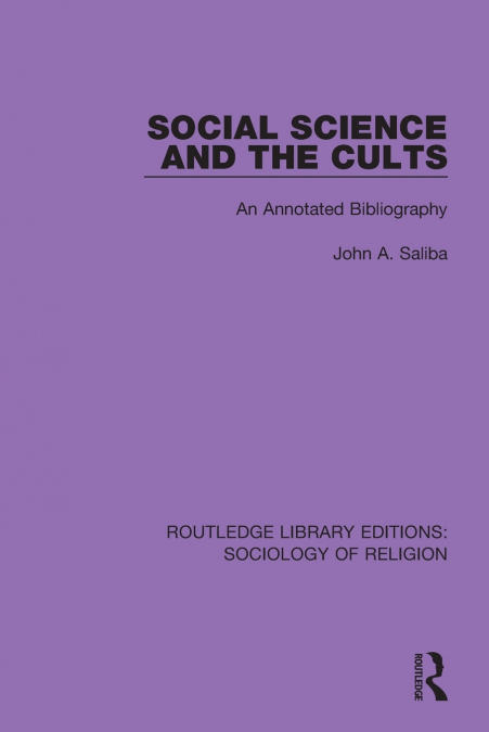 Social Science and the Cults