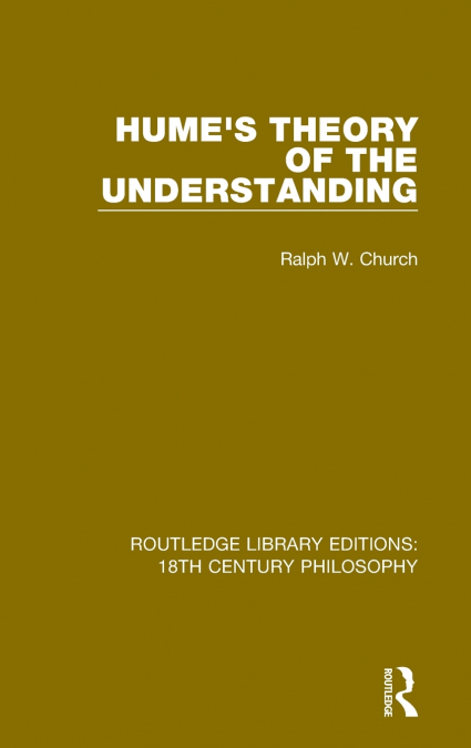 Hume’s Theory of the Understanding