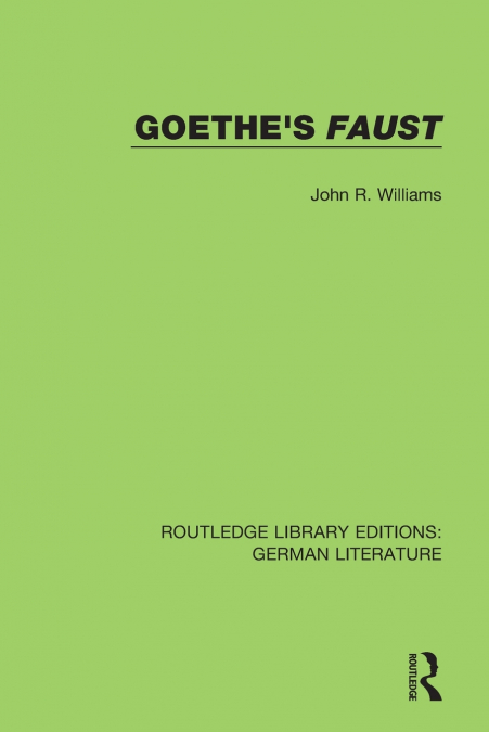 Goethe’s Faust