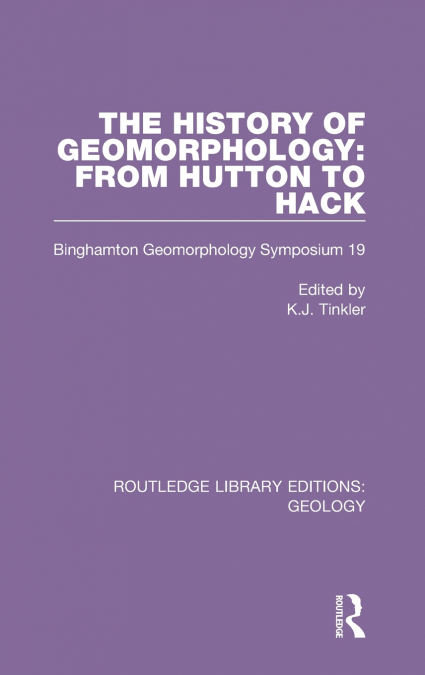 The History of Geomorphology