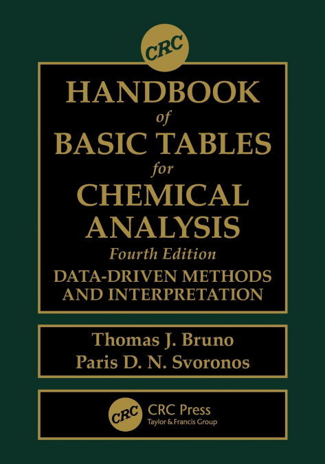 CRC Handbook of Basic Tables for Chemical Analysis