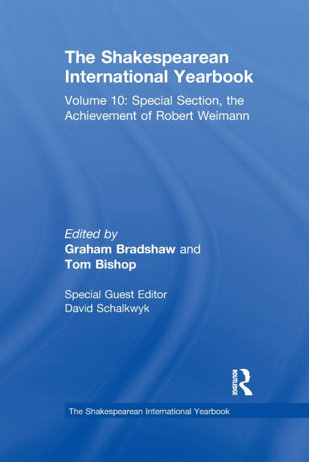 The Shakespearean International Yearbook