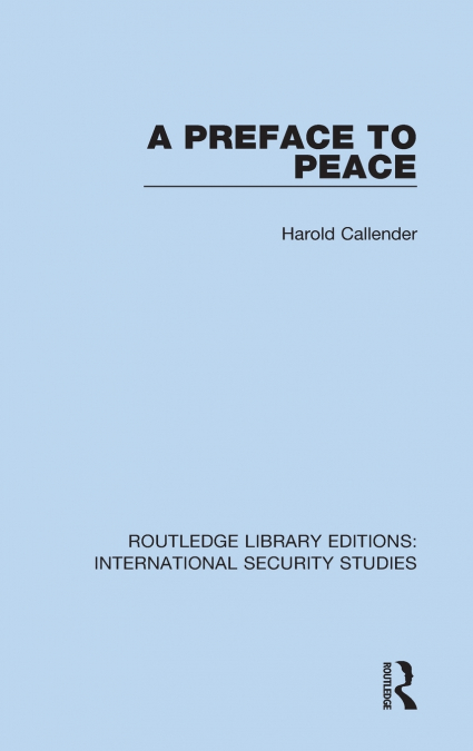 A Preface to Peace