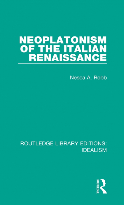 Neoplatonism of the Italian Renaissance