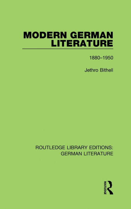 Modern German Literature
