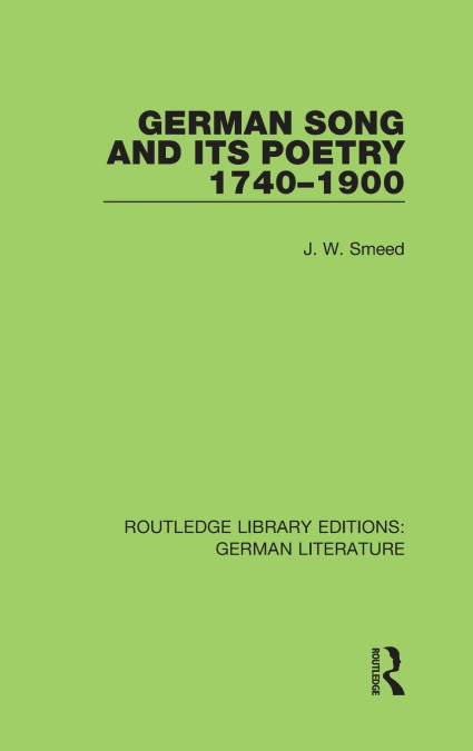German and Song 1740 - 1900