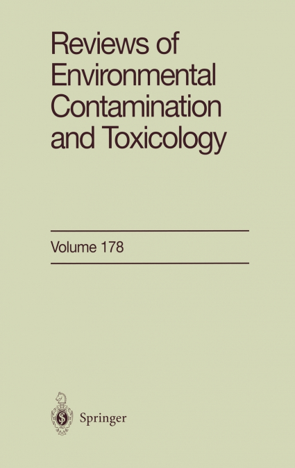 Reviews of Environmental Contamination and Toxicology