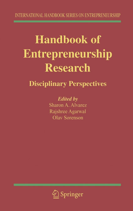 Handbook of Entrepreneurship Research