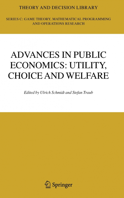 Advances in Public Economics