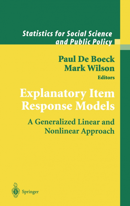 Explanatory Item Response Models