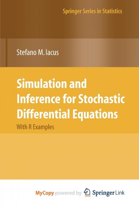 Simulation and Inference for Stochastic Differential Equations