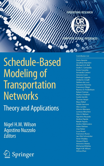 Schedule-Based Modeling of Transportation Networks