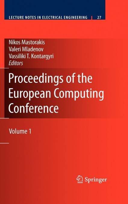 Proceedings of the European Computing Conference
