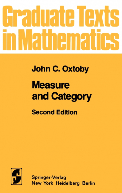 Measure and Category