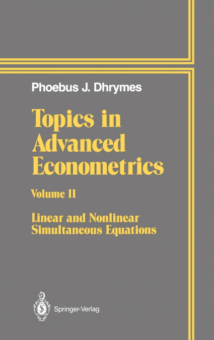 Topics in Advanced Econometrics