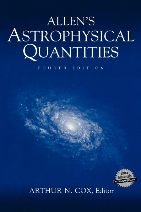 Allen S Astrophysical Quantities
