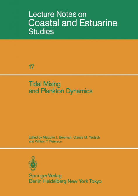 Tidal Mixing and Plankton Dynamics