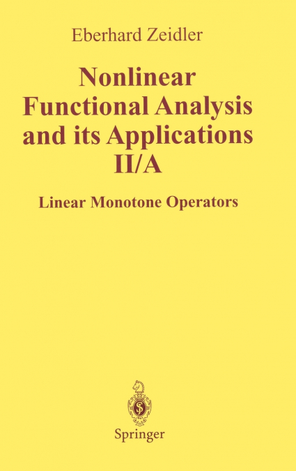 Nonlinear Functional Analysis and Its Applications