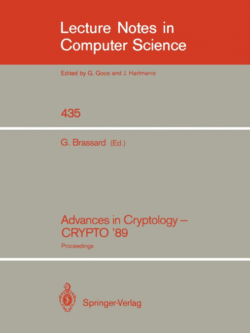 Advances in Cryptology - CRYPTO ’89