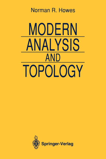 Modern Analysis and Topology