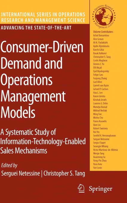 Consumer-Driven Demand and Operations Management Models